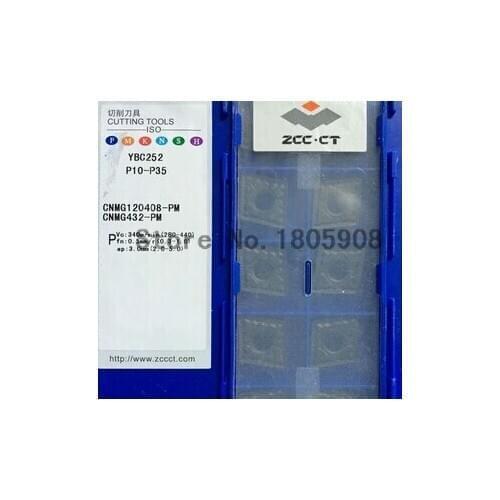 Free shopping 10PCS CNMG120408 PM YBC252 Cemented Carbide Cutter Turning tools Carbide insert