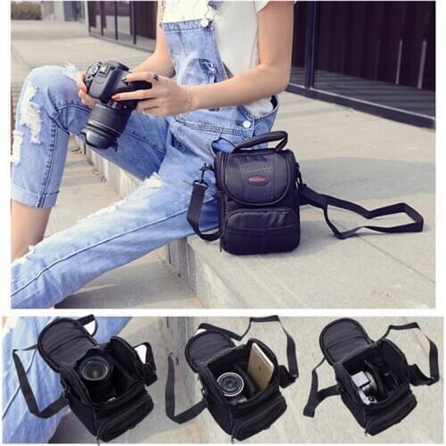 Camera Bag Case For Canon 1100D 750D 1300D Nikon D3400 D3300 D5300 D5200 P900 Sony A6300 A6500 A5100 Panasonic GF8 GF7 GF6 GX8