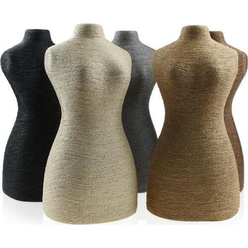 Hot Sale 6 Colors Woman Rope Mannequin Necklaces Bust Stand Bust Jewellery Display Stand Shelf Holder Packaging Wholesale Price