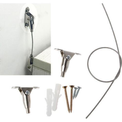 Metal Anti-Tip Furniture Anchor Safe Strap Wall Mounted Baby Proofing Secure Kit