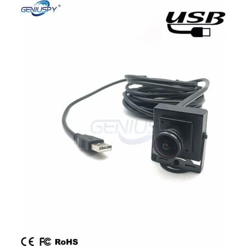 Microphone Audio Support Raspberry Pi3 For Inside Car &Vehicle use 34X34mm Audio Video 720P HD Fisheye Mini USB Camera 180Degree