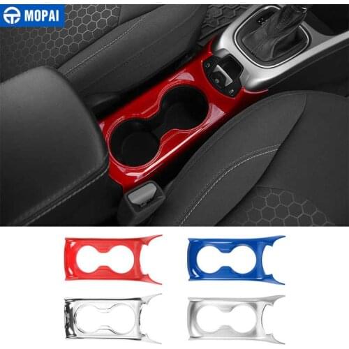 MOPAI ABS Car Interior Cup Holder Panel Decoration Cover Trim Stickers for Jeep Compass 2017 Up Car Accessories Styling