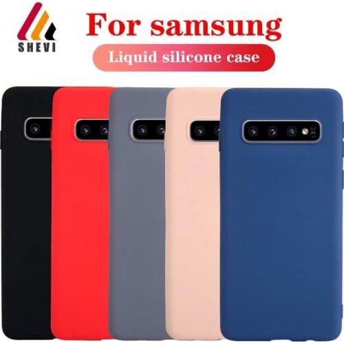 Soft Liquid Silicone Case For Samsung Galaxy s8 s8 plus s9 s10 s10 plus note 8 note 9 note 10 s9 plus s10 lite s10 5g