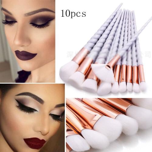 10pcs Unicorn Makeup Brush Set Foundation Blending Powder Eye shadow Make Up Brushes Red Black Cosmetic Beauty Make Up Tools