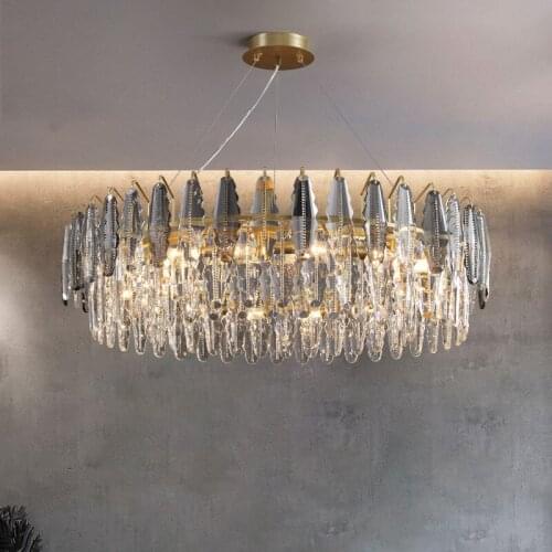 New Luxury modern crystal chandelier living room decoration crystal lamp led hanging light fixture bedroom dining room lighting