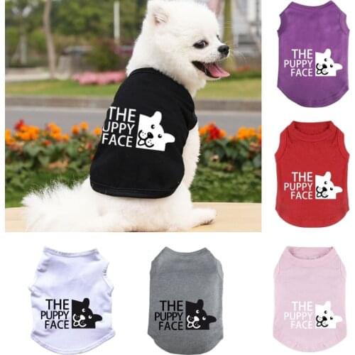 Dog clothes summer thin dog vest dog sweater dog shirt dog T-shirt small dog clothes medium dog clothes 100% cotton comfortable