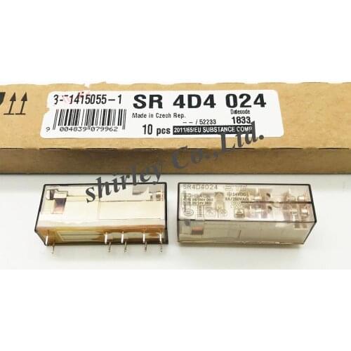 Free Shipping 5pcs 100%Original New SR4D4024 Safety Relay 8A 250VAC 10 Pin 24VDC