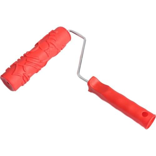 Rubber Handle Paint Roller Brush Home Office Shop Wall Decoration Paint Tool DIY Paint Roller Home Decor Tool