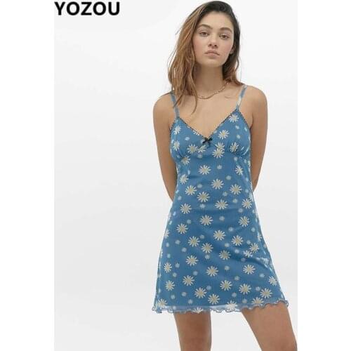 Голубые летние платья YOZOU China At AliExpress