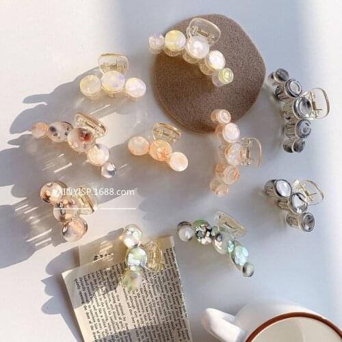 Top clip grabbing clip hairpin Korean hair clip headdress girl ponytail clip hairpin back head hair grabbing hair accessories