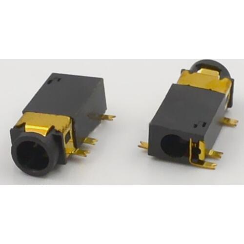 10pcs Jack 3.5mm Audio Connector Headphone Plug Patch Gold Plated PJ-327C Diameter 3.5 Audio Interface