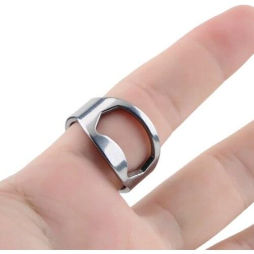 1000 pcs/ lot Stainless Steel Beer bottle opener Wine Finger Ring Opener for Beer Bar Tool Wholesale