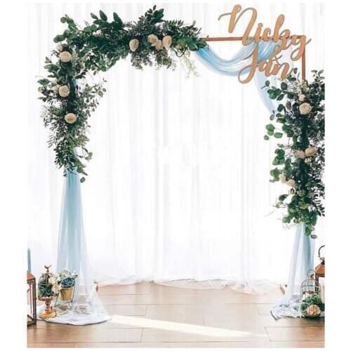 2M X 2M Wedding Stage Background Frame Wrought Iron Decorative Flower Stand Custom Wedding Square Arch Shelf Wedding Decor