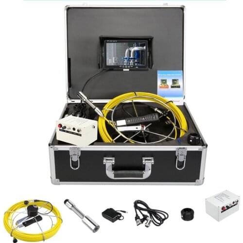 23mm Camera Head 7inch Pipe Sewer Inspection Video Camera Drain Pipe Sewer Inspection Camera System 20m Cable