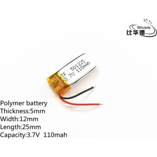 3.7V,110mAH,501225 PLIB; polymer lithium ion / Li-ion battery for GPS,mp3,mp4,mp5,dvd,bluetooth,model toy mobile bluetooth