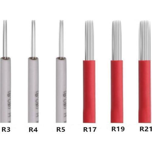 500 pcs 17R needles for Semi permanent makeup manual fog microblading eyebrow pen by free shipping