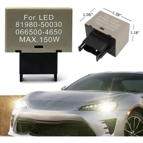 8-Pin LM449 81980-50030 066500-4650 Electronic LED Flasher Assy Relay Fix Compatible With Lexus Scion or Toyota LED Turn Signal
