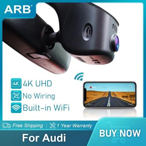 Dash Cam for Audi A1 A3 A4 A5 A6 A7 A8 Q2 Q3 Q5 Q7 Q8 RS S 2014-2021 ARB Car Dvr 2160P WiFi Mini Camera Wirless OEM Look