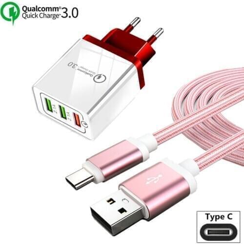Quick Charger QC 3.0 9V 2A Type C Charger For Samsung Galaxy S10 Plus S8 S9 Huawei Mate 20 20X P20 Pro USB for Xiaomi Mi 9 SE 8