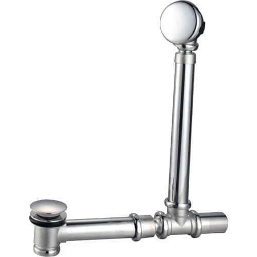 1PC Solid Brass Chrome /Golden Finish Standard Bathtub Drain Bath Waste and Overflow Assembly