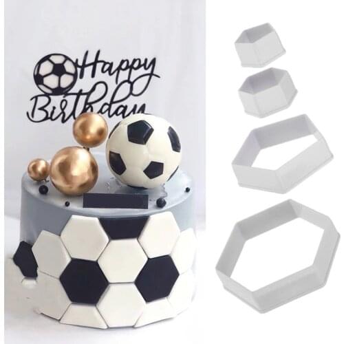 5/4/3pcs Cookie Cutter Plastic Bakeware Fondant Cake Mold Football Clouds Shape Cake Tools Cake Decoration Kitchen Accessories