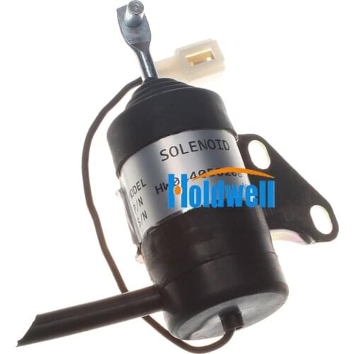 Holdwell Shutoff Fuel Solenoid 6670776 for Bobcat 316 319 320 321 322 323 324 E08 E10 E14 E16 453 463 MT50 MT52 MT55
