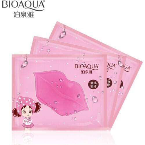 Lip Plumper Crystal Collagen Lip Mask Pads Moisture Essence Anti Ageing Wrinkle Patch Pad Gel Full Lips Lip Enhancer