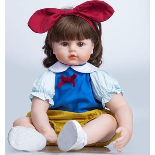 KUKADOLL Lifelike Reborn Baby Dolls 24 Inch Cloth Body Stuffed Fashion Newborn Doll Toys Princess Menina For Kids Birthday Gift