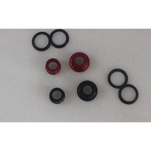 M12 12mm thru Side Caps for O.L.D. 177mm 197mm Powerway M74 snow bicycle rear hub, black or anodized red, a pair PFH-M74 adaptor