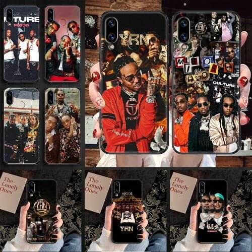 Migos Quavo offset rapper Phone case For Huawei Honor 6 7 8 9 10 10i 20 A C X Lite Pro Play black fashion coque silicone funda