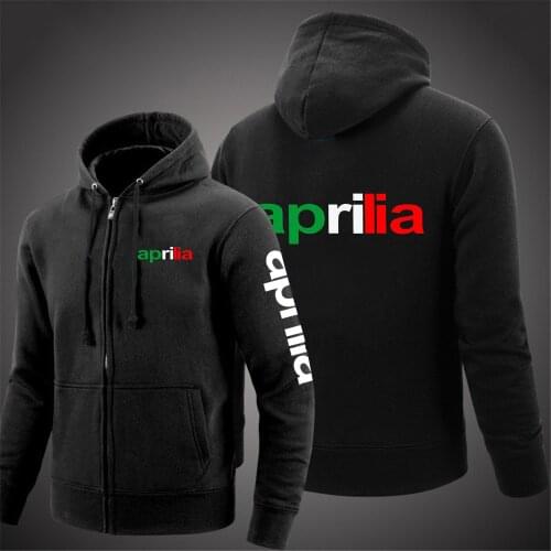 Motorcycle Aprilia Spring Autumn 2021 Custom Cardigan Tops zipper Hoodies Jacket Print Clothing Fashion Casual Sweatshirt Coats