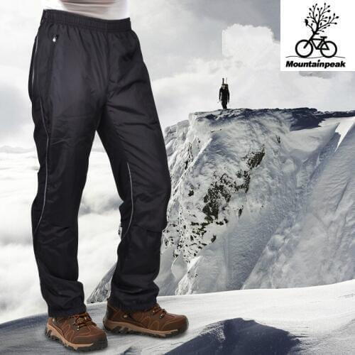 Men Hiking Pants Softshell Bottoms Waterproof Trousers Camping Riding Pants Outdoor Running Sportswear Bicycle Size M-XXL MP027