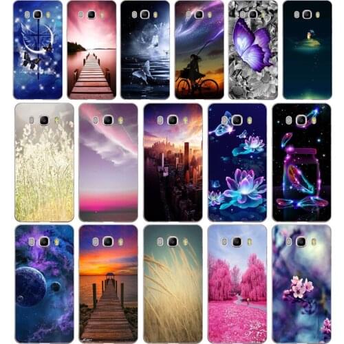 03AA A dreamy color scheme gift Soft Silicone Tpu Cover phone Case for Samsung Galaxy J3 J5 2016 2017 case