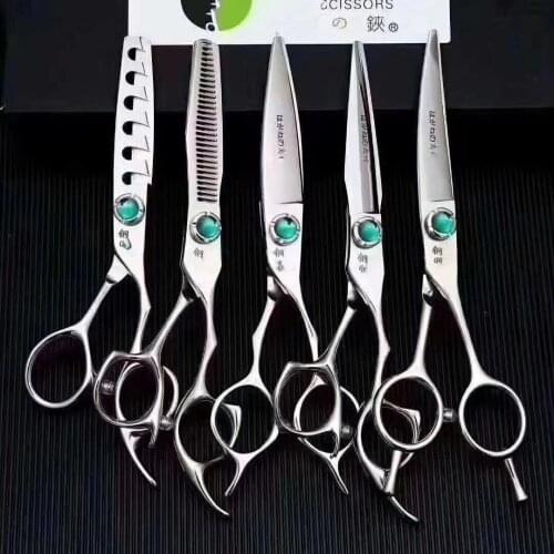 6.0 Top Professional Hair Scissors Set Cutting Barber Salon Haircut Thinning Shear Hairdressing Hair Tools Hair Cutting Scissors