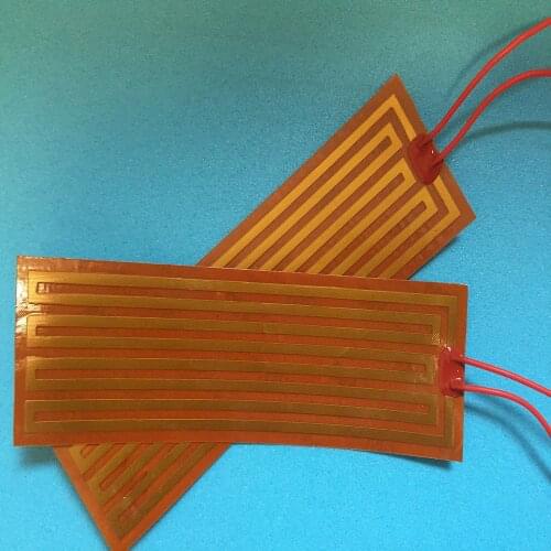 15mmx180mm 12V 45W PI film heating film polyimide heater heat rubber electric element heating pan Element For 3D Printer
