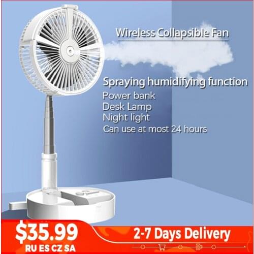 Portable Fan Desk Electric Floor Computer Table Fan Home Office Outdoor Electric Fans Rechargeable Low Noise Cooling Fan