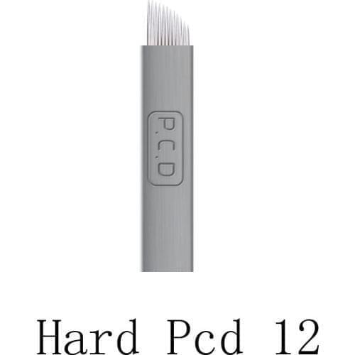 New Permanent Microblading Needles Hard PCD 12 Microblading Tattoo Needles Manual Blades for Permanent Makeup