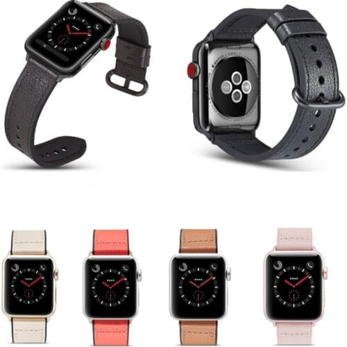 Genuine Leather loop Band For Apple Watch 40mm 44mm Series 6 SE 5 4 3 2 1 Sports Strap Tour Band for iWatch 42mm 38mm 40mm 44mm
