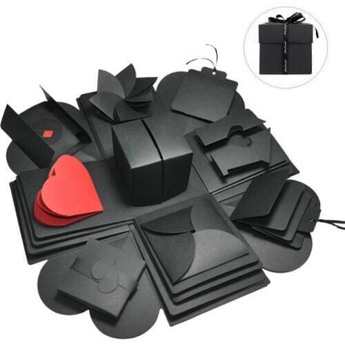 Romantic Surprise Box DIY Scrapbook Photo Album for Christmas Birthday Day