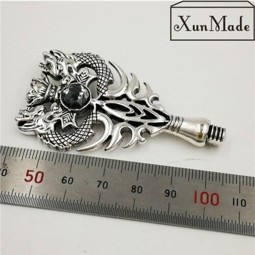 Wax seal stamp suitable of metal dragon handle silver dragon and black dragon wax seal metal handle only