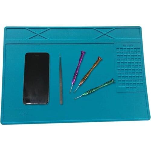 1pc Heat Insulation Silicone Pad Soldering Station Mat 310x210mm For Repair Work Repair Station Tools