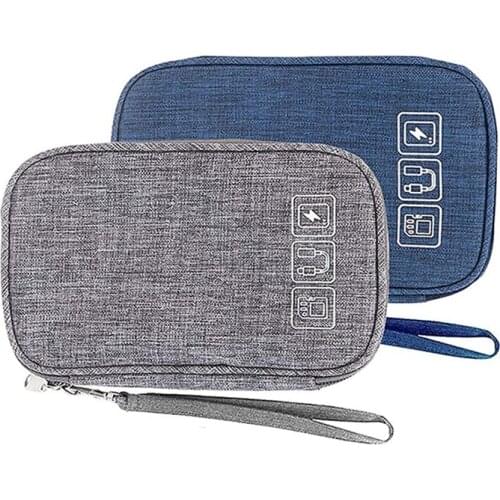 Hot Cable Organizer Bag, 2Pcs Travel Cable Organizer Bag, Small Electronic Accessory Bag, Cable, Charger, Phone Storage Bag