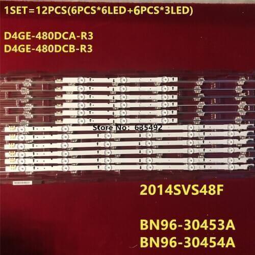 LED strip 3+6 lamp For SAM SUNG 2014SVS48F UE48H5005 D4GE-480DCA-R3 D4GE-480DCB-R3 UA48J5088AC UE48H6400 BN96-30453A UE48H5000