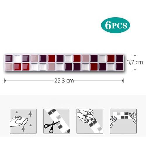 EasyTiles Peel And Stick Waterproof Wall Tile, Bathroom Decorative Wall Stickers, Bathroom Decorative Wallpaper