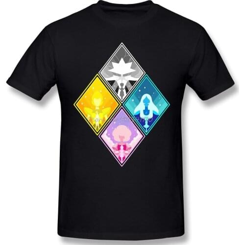 High Quality O-Neck 100 Cotton Tops & Tees band The Great Diamond Authority T-shirt steven universe sleeve short