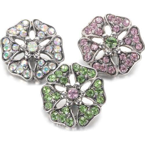 Colorful Stone Gingersnaps Jewelry 3 Colors 18mm Vocheng Snap Charms Interchangeable Jewelry Snap Button Vn-2010