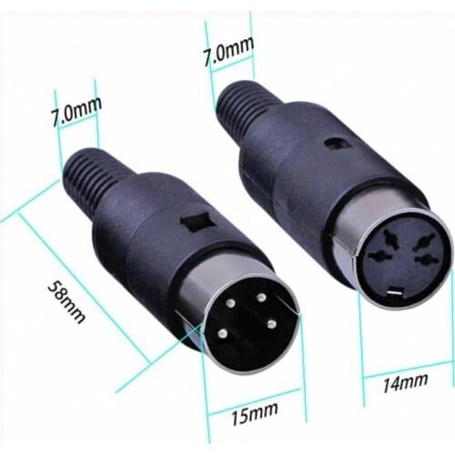 1 pcs 3 /4/ 5/ 6/ 7/ 8/ Pin Plug Male / Female Socket Solder Terminals Connector