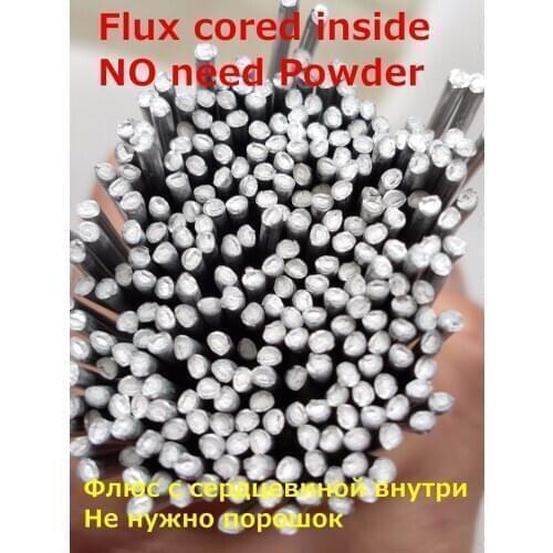 20pc-270pcs mm*50cm Low temperature aluminum flux cored welding wire No need aluminum powder Instead of WE53 copper aluminum rod