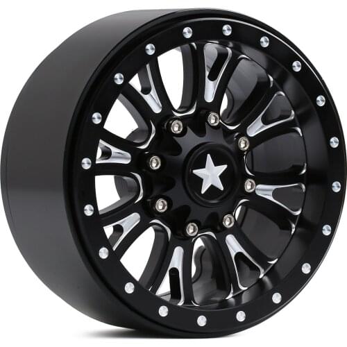 Aluminum Alloy 4PCS 2.2" Wheel BEADLOCK Rim for 1/10 RC Rock Crawler Axial SCX10 RR10 Wraith 90046 Traxxas TRX-4 TRX6