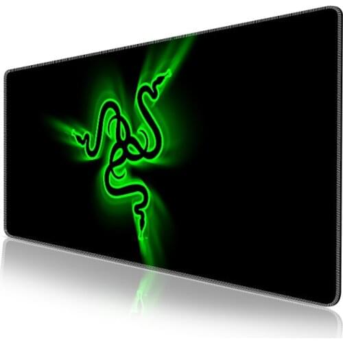Green Print Large Gaming Mouse Pad Anti-slip Natural Rubber Mouse Mat Keyboard Pad Desk Mat Laptop Computer Mat Gamer Mousepad